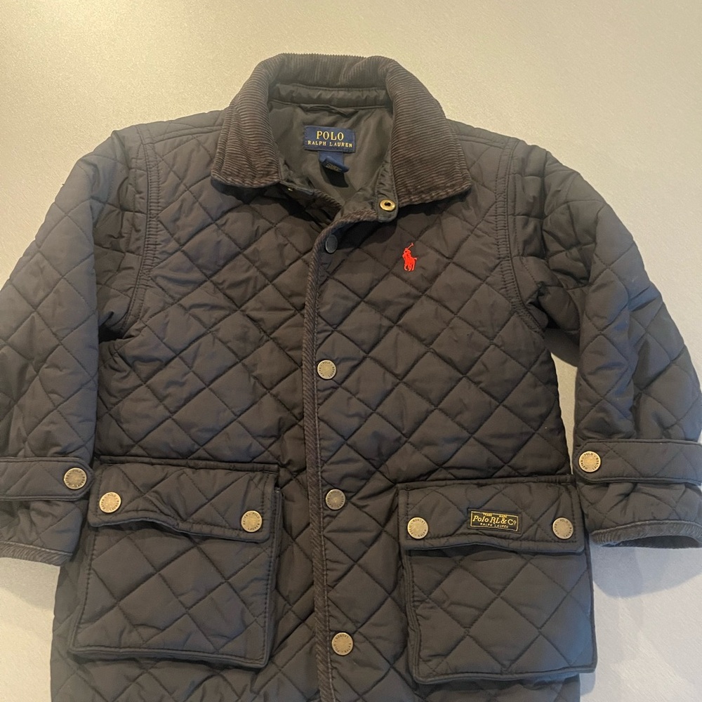 Polo by Ralph Lauren Kids Quilted Puffer Jacket - Dark Gray